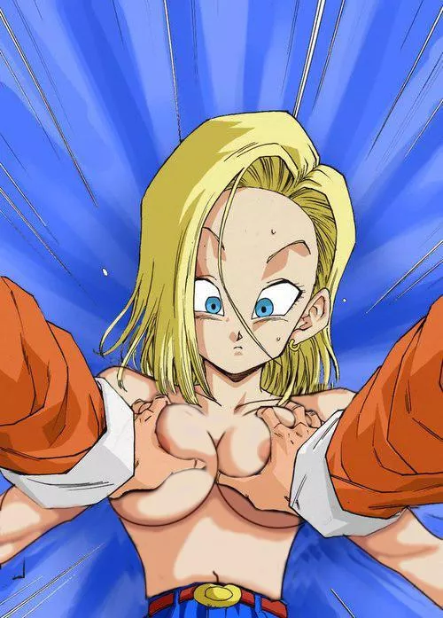 Master Roshi touching N18 big tits by cesaro07