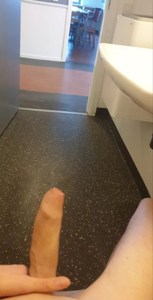masterbating in public bathrooms, is just more fun with the door open 😝😈 by boy_sharing_toy