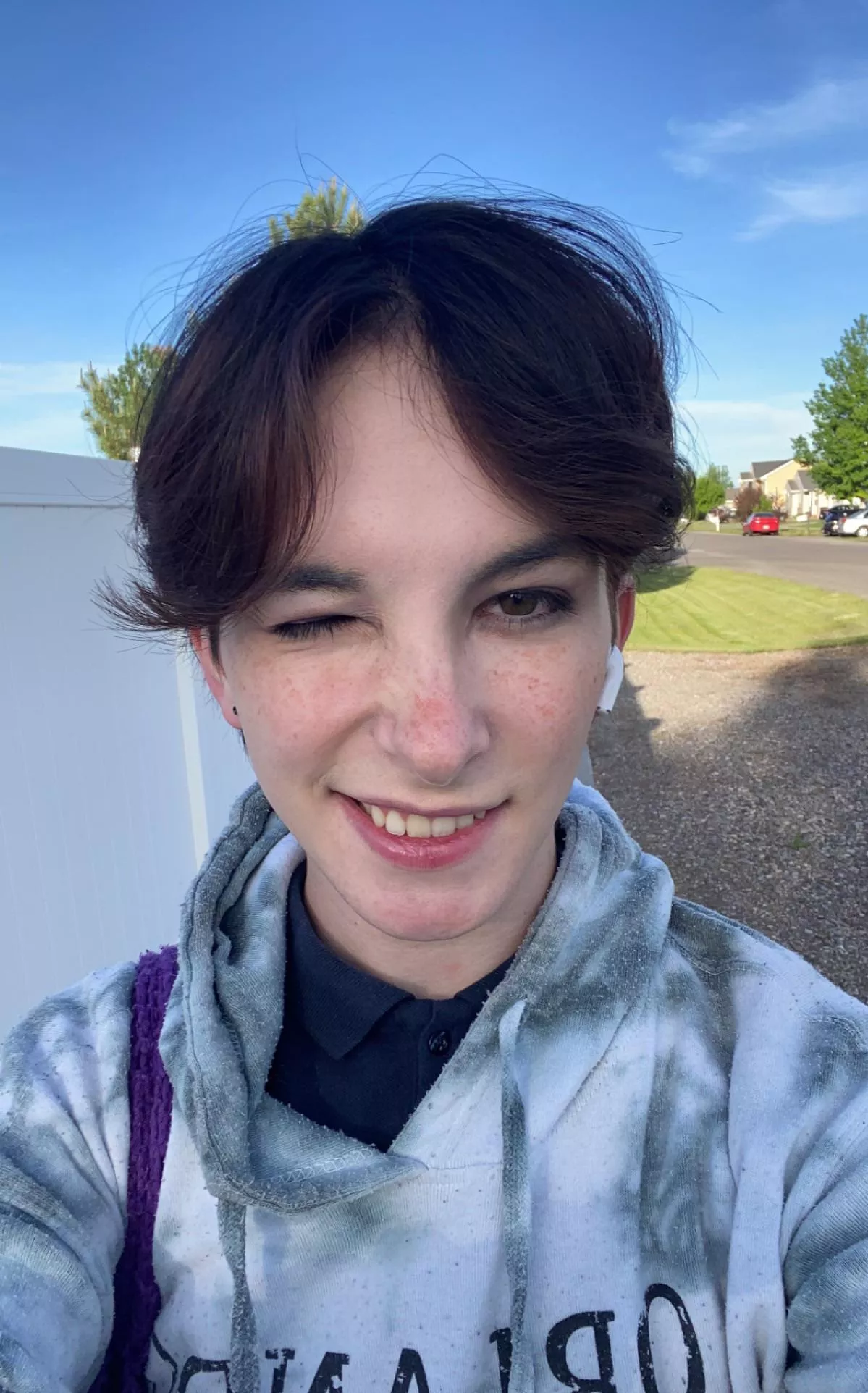 Maybe I did too many freckles 😅 posted by Agender_Bean