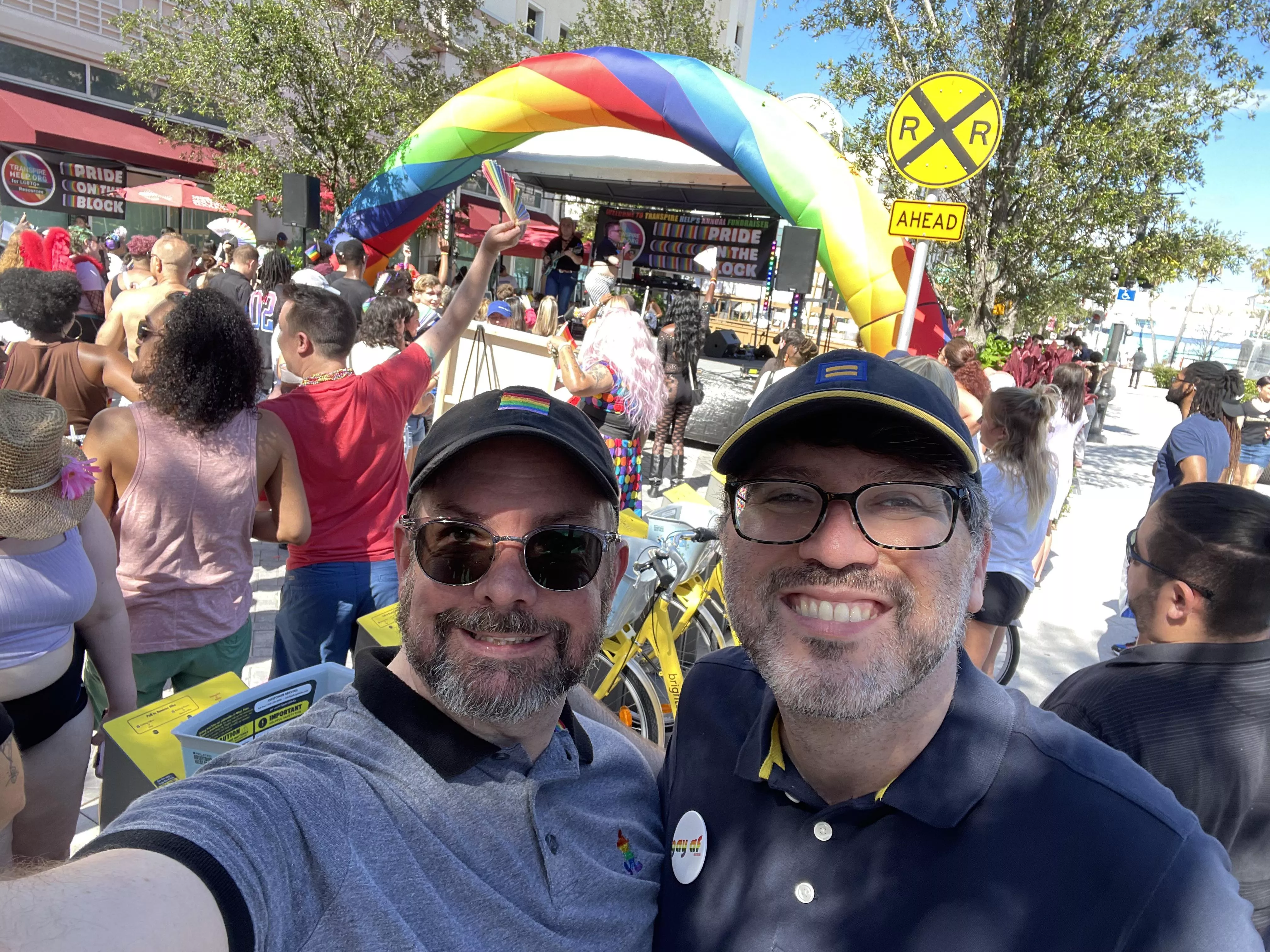 Me and my handsome husband at Pride on the Block, West Palm Beach. posted by jomu1074