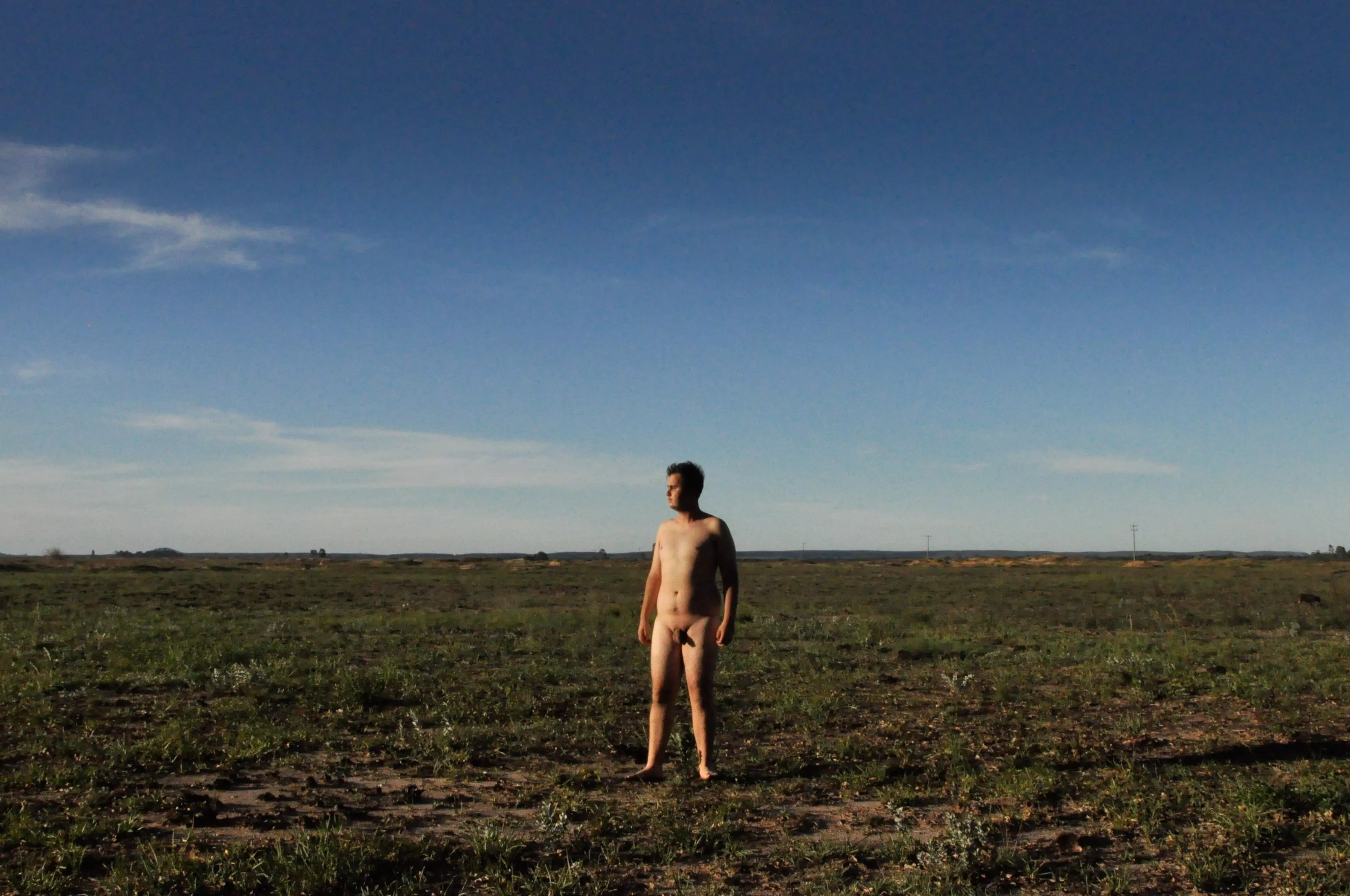 Me in the nowhere. posted by GiantNudistGuy