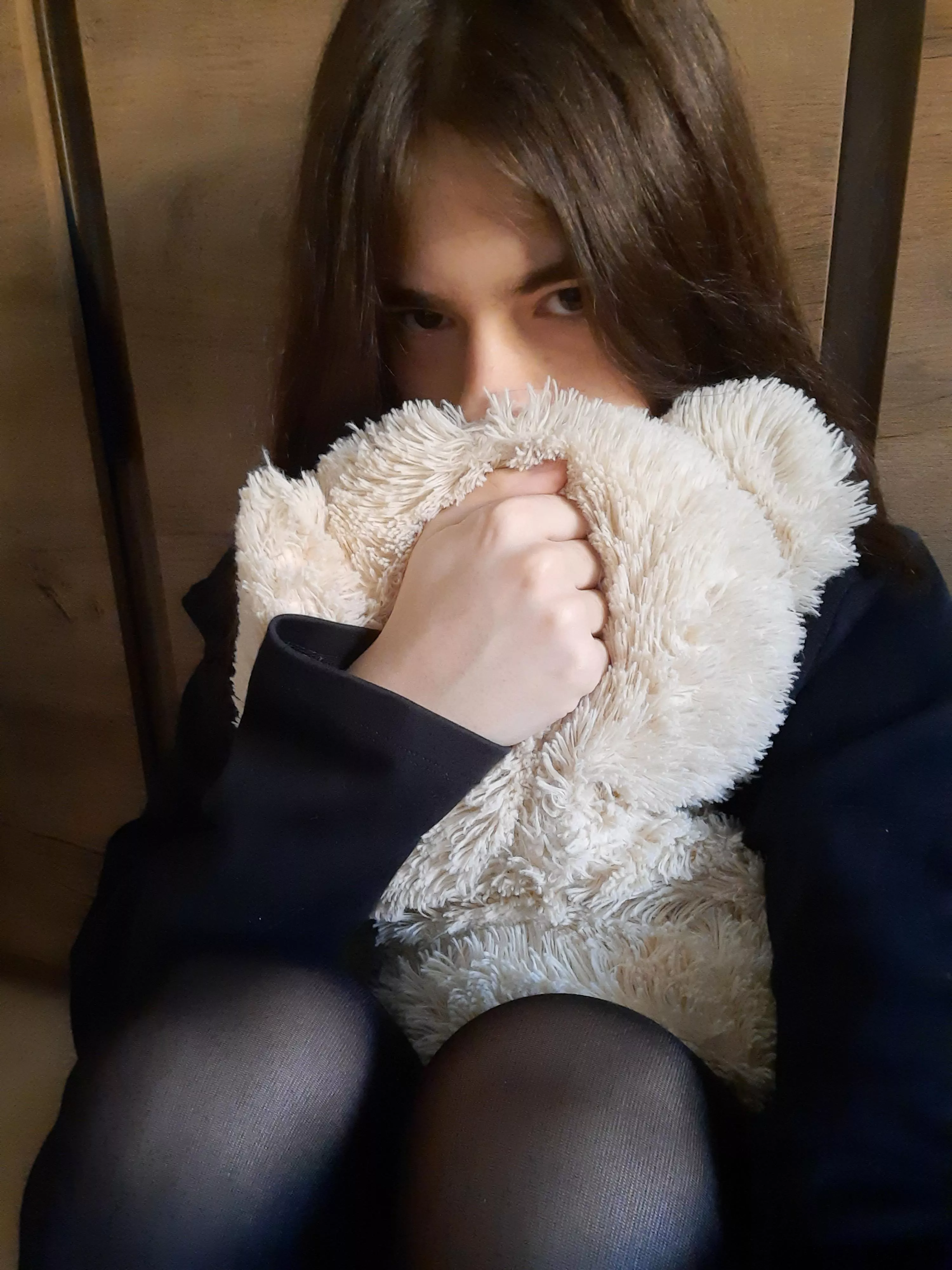 Me with teddy posted by Aneath14