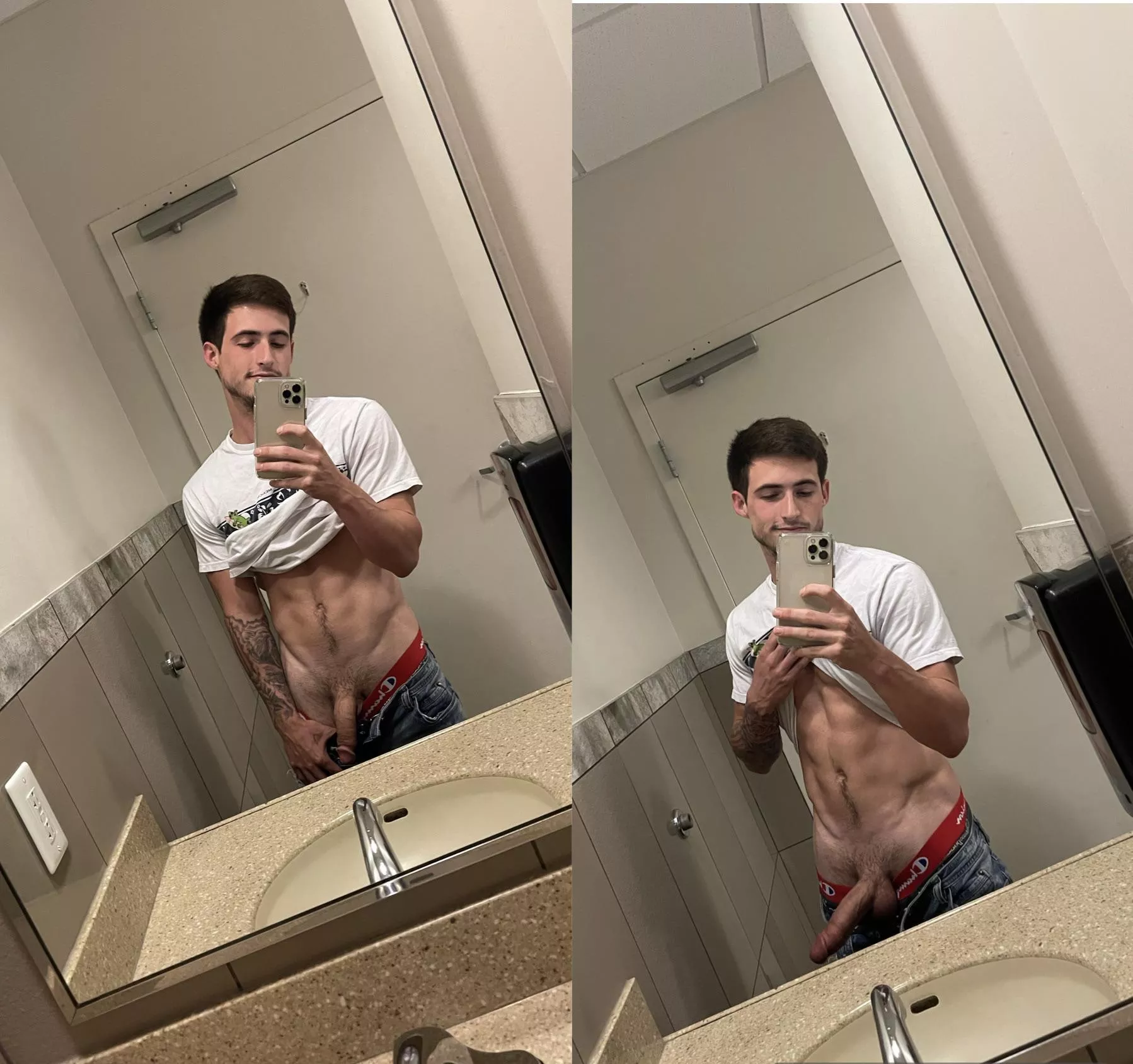 Meet me in the bathroom and watch me grow😋😏 posted by MaxPriceOF