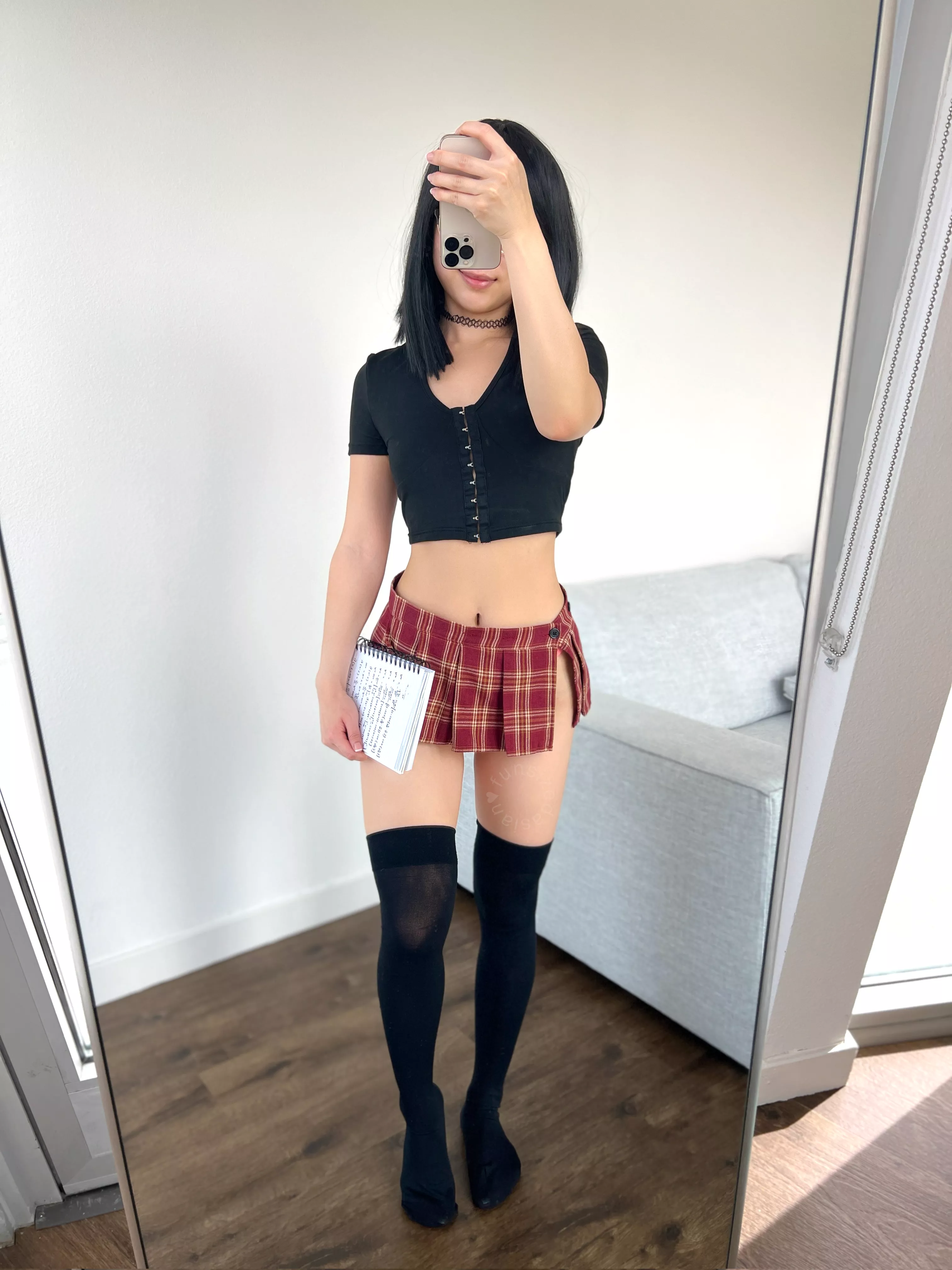 Meet me in the library a(f)ter school? 🙊 posted by fun-sized-asian