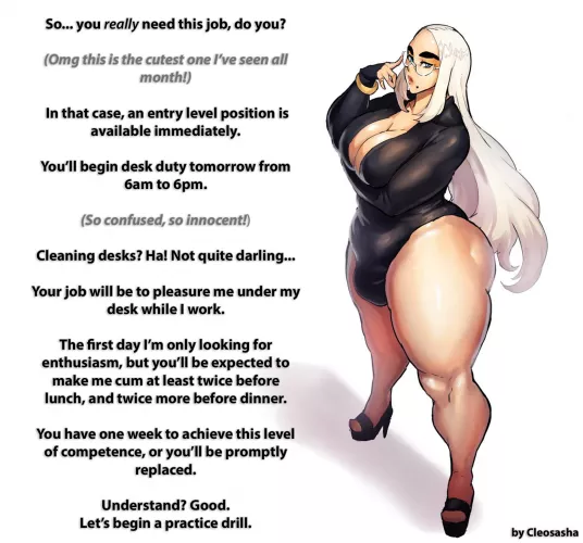 Meeting Your New Futa Boss [Futa] [Oral] [Office] Artist: donaught by Cleosasha