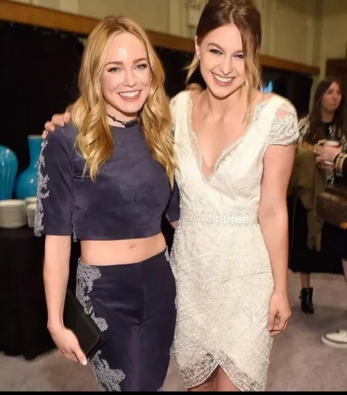 Melissa Benoist & Caity Lotz by svsxbl