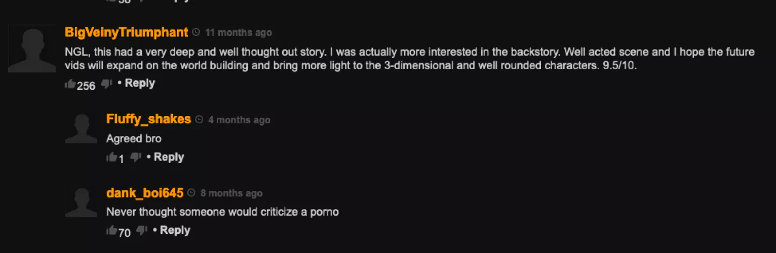 Men critiquing porn like it's fine wine by HeavyMechGun