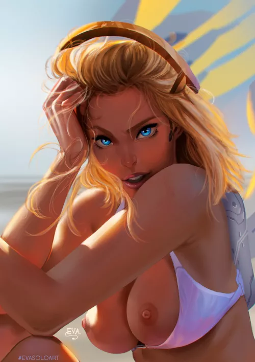 Mercy at the beach by siestabien