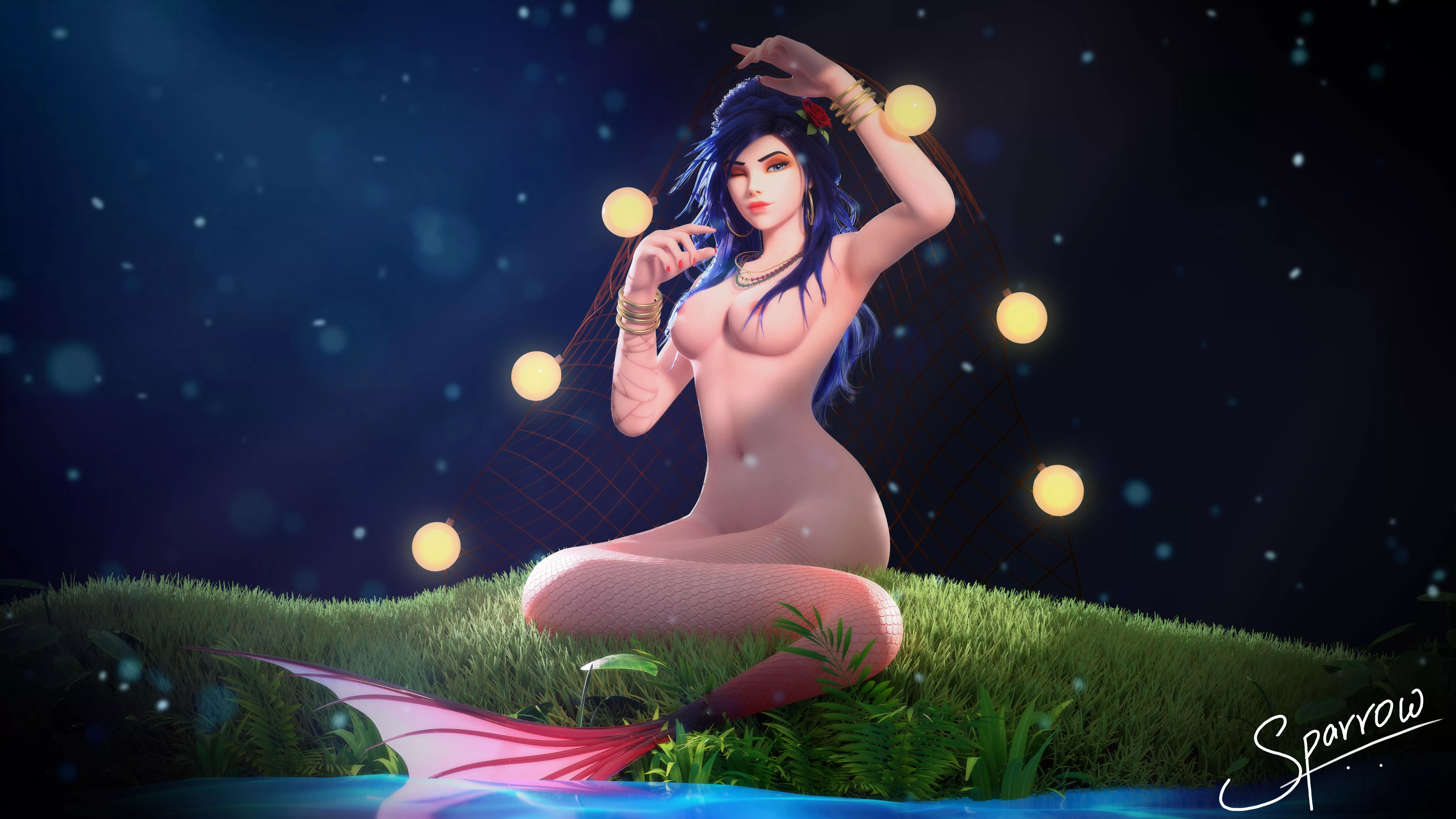 Mermaid Widowmaker [WaffleSparrow] posted by Sosna564