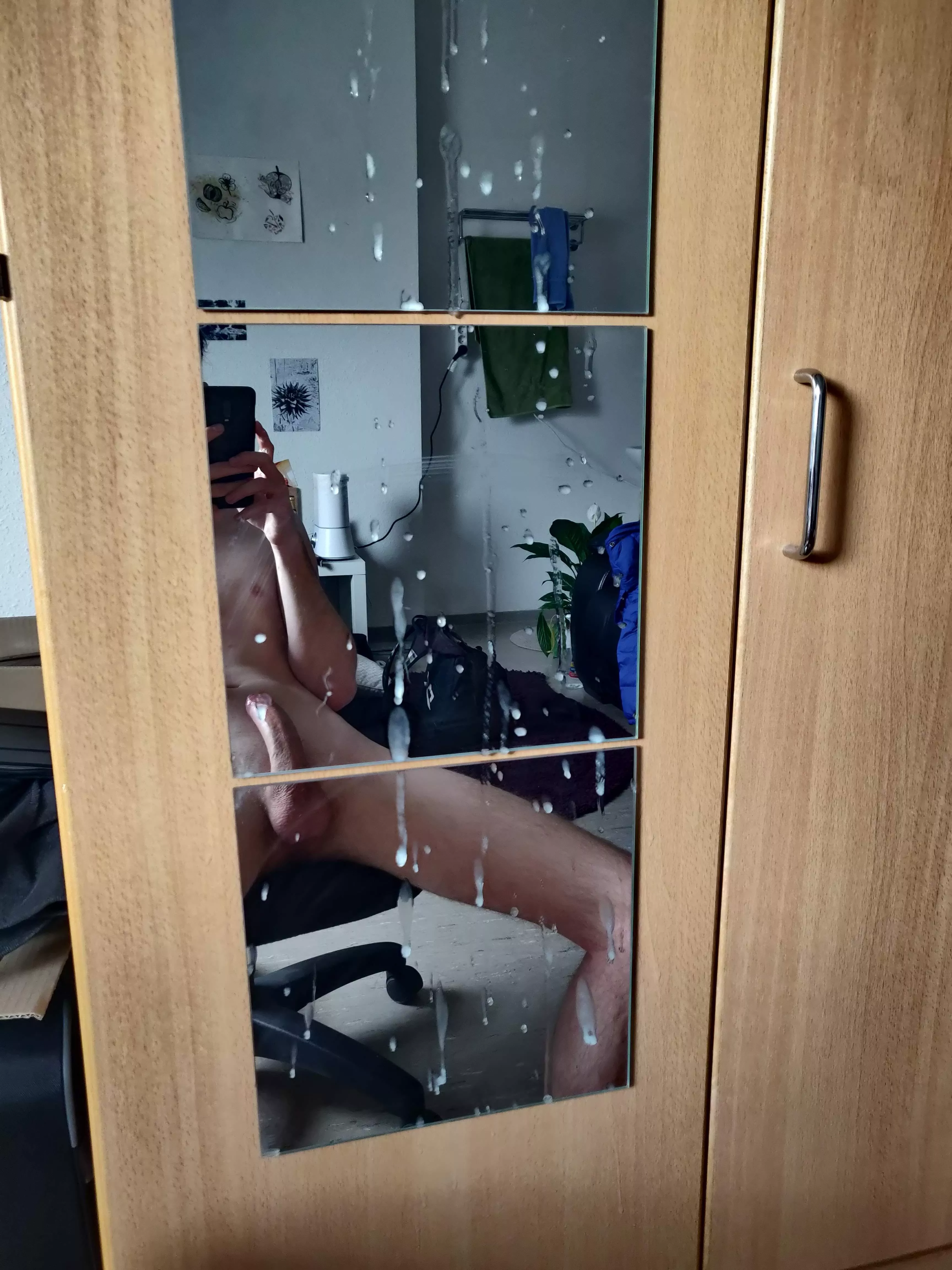 Messed up the mirror posted by justinnude