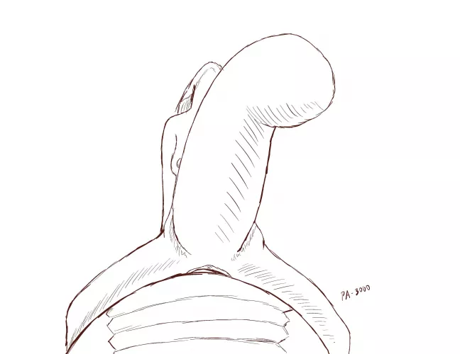 [M/F] Dragon x Elf Sketch (artist is me) by Porn_Artist_3000