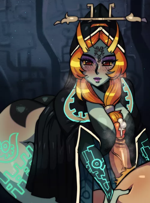 Midna giving Link a reward (Drcockula) by pokedude3