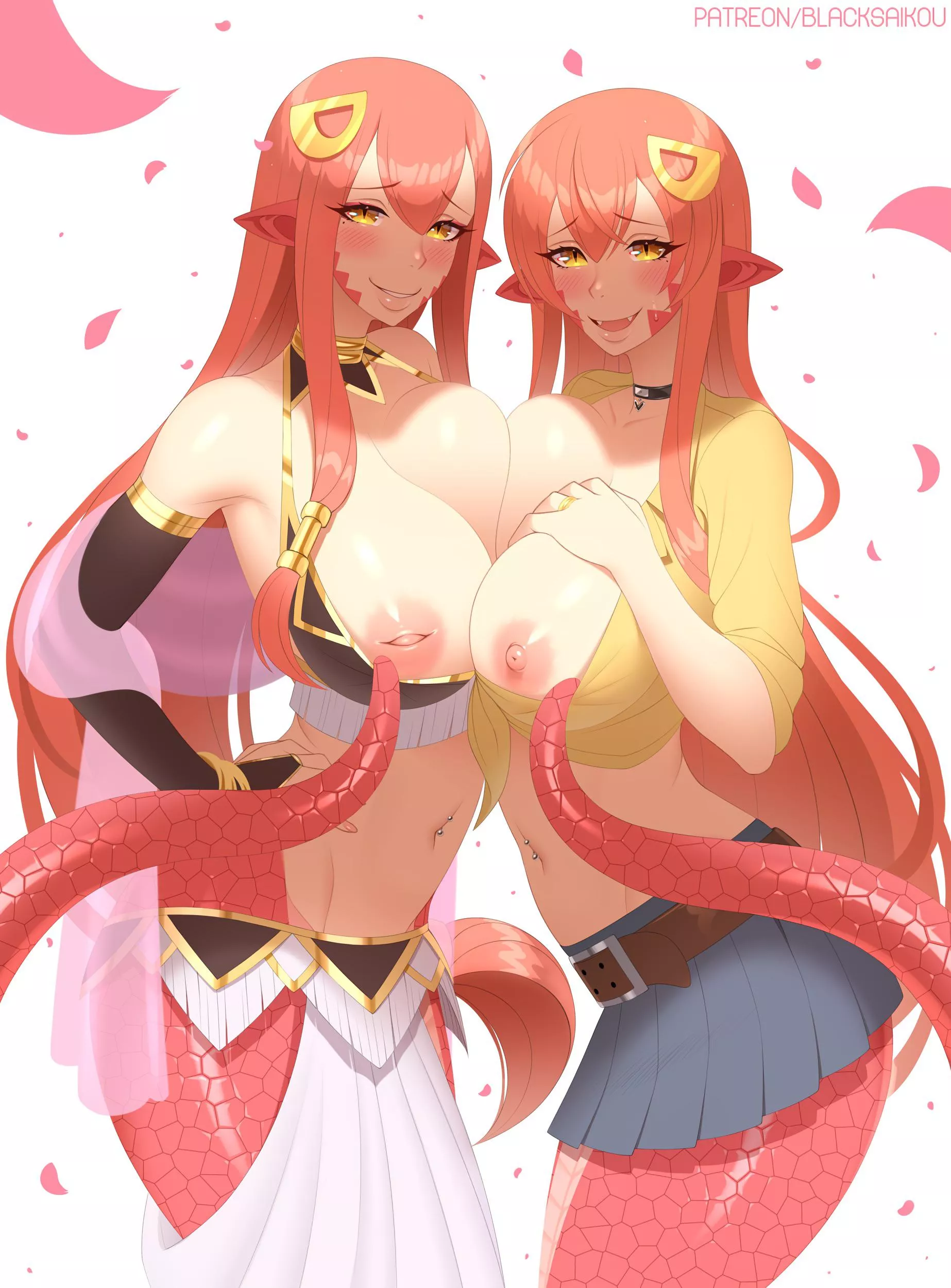 Miia & Her Mother (BlackSaikou) [Monster Musume] posted by NoLewdsNoLife