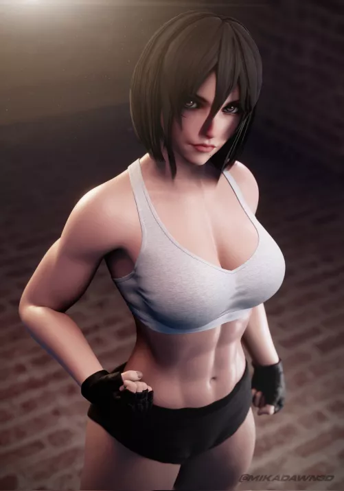 Mikasa (MikaDawn3D) [Attack on Titan] by Kuro-Oji