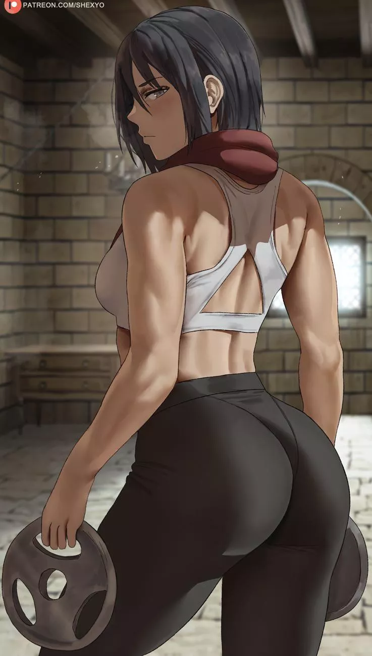 Mikasa training posted by HentaiL0v3rr
