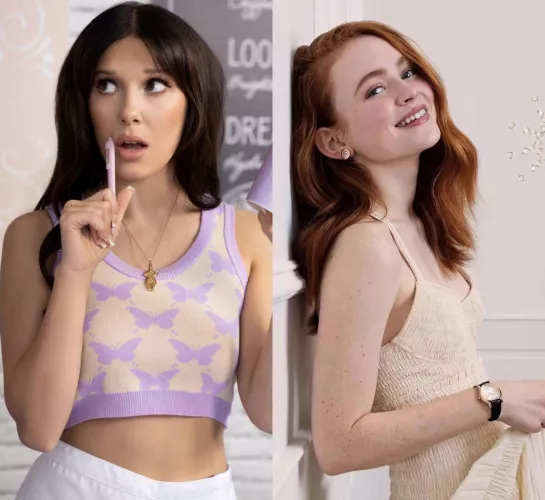 Millie Bobby Brown & Sadie Sink are so good to stroke to by PimpingCelebs