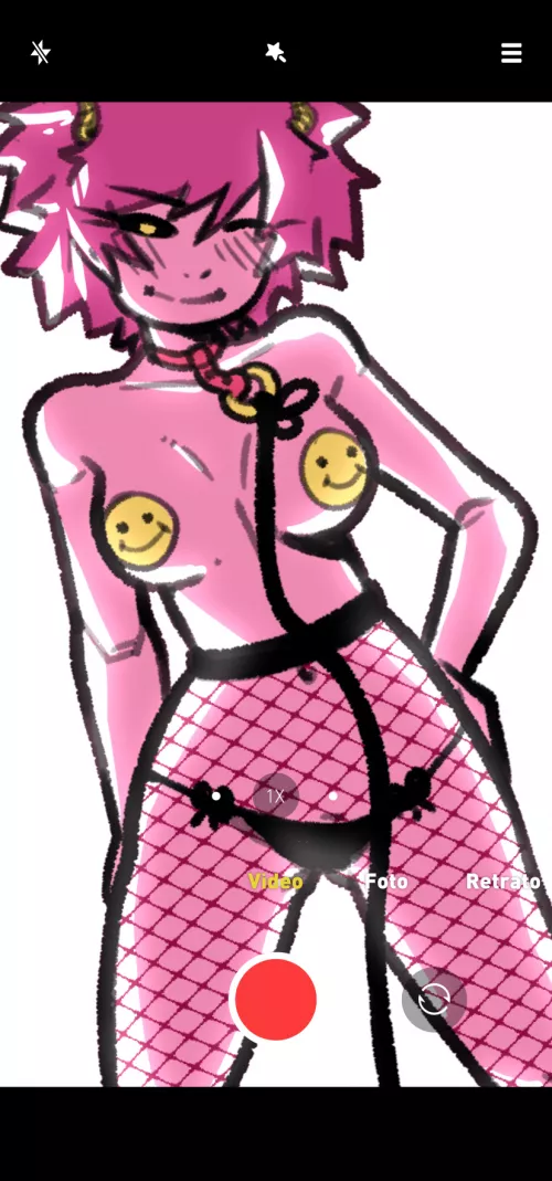 Mina preparing photos to send (@IKKI_NSFW) by IkkiNSFW