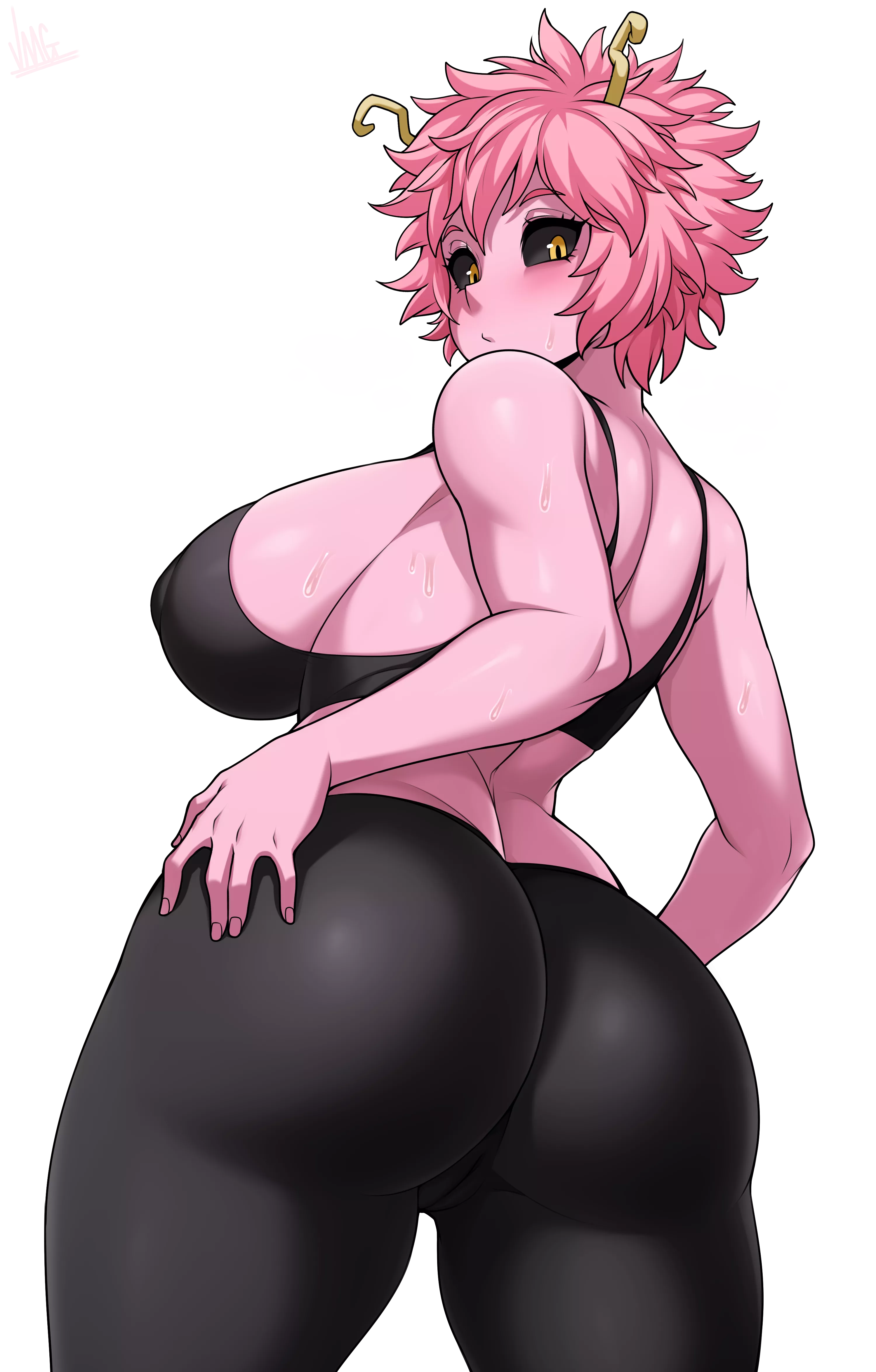 Mina worked up a bit of a sweat didn't she? posted by Rozenmarine-