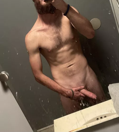 Mind the dirty mirror but upvote and dm if you wanna see me cum😏💦 by hardcockthrowaway420