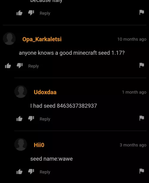 Minecraft seed by Uncle480