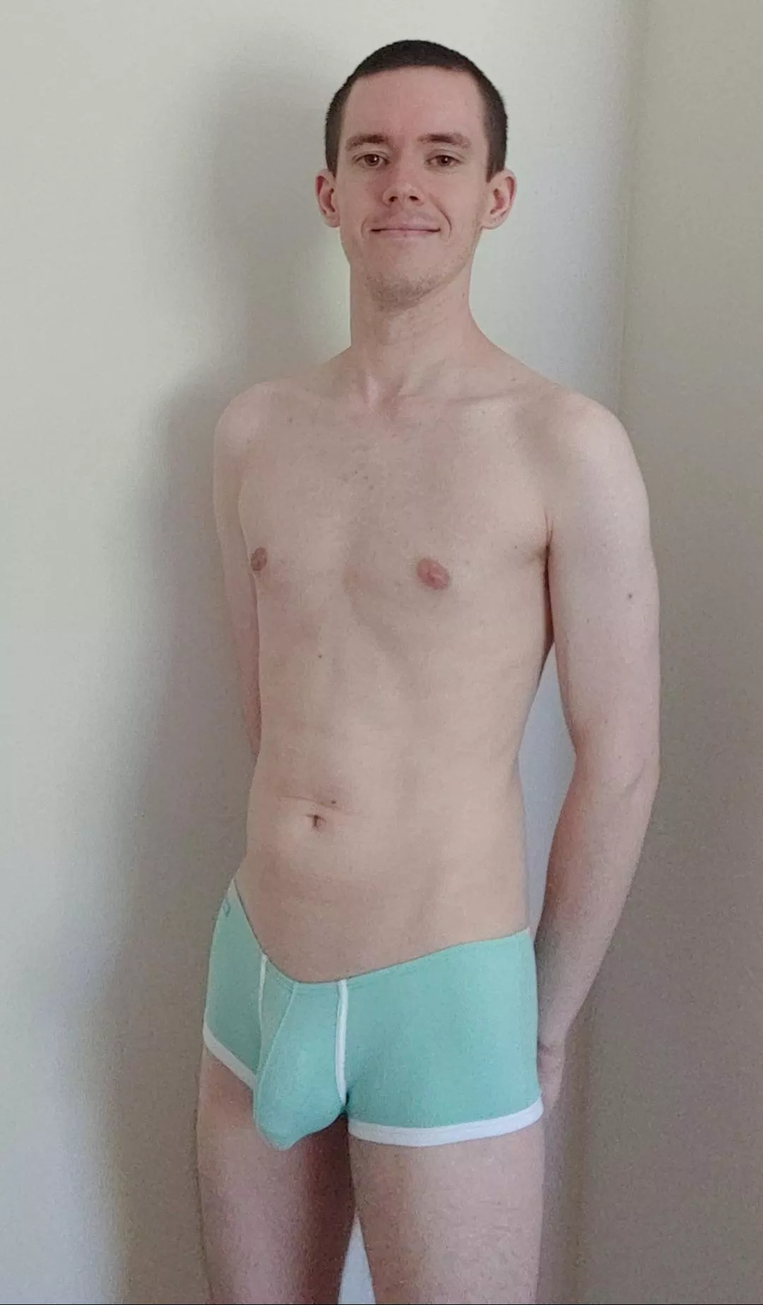 Mint green trunks posted by HotJamDoughnutLover