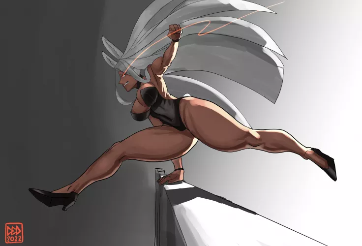 Mirko for bunny day(@CarexhaustDraws)[My Hero Academia] by TheTMoneyMan