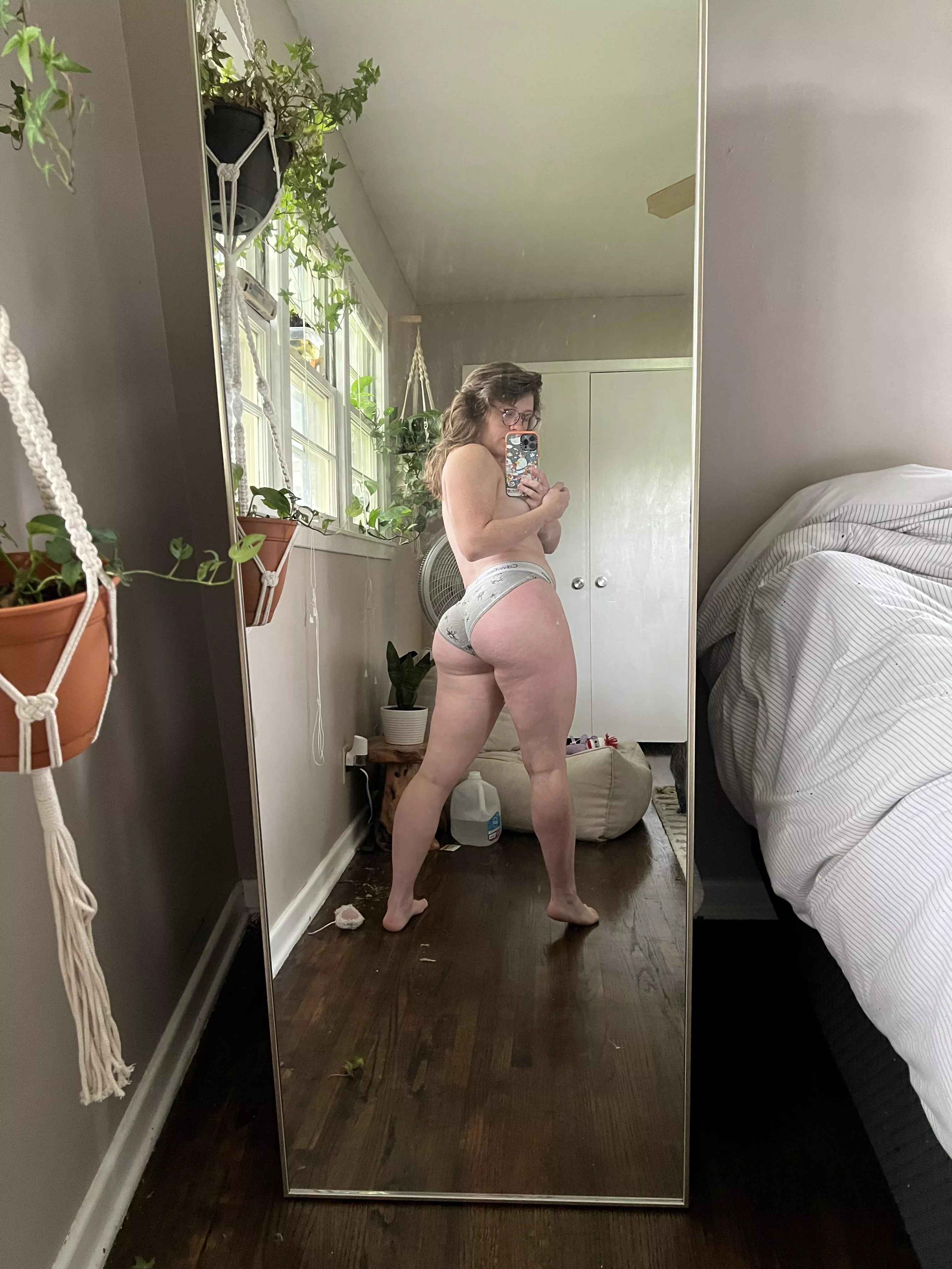 Mirror selfie posted by freckledspirit