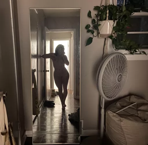 Mirror selfie by freckledspirit