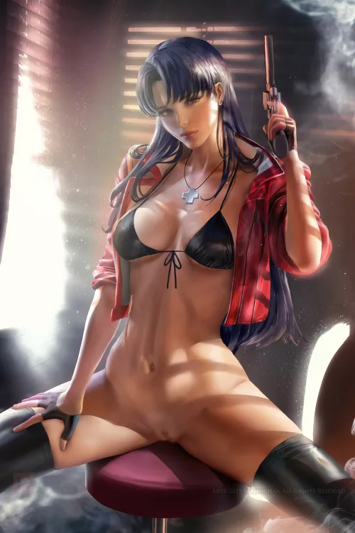 Misato Katsuragi - (Neon Genesis Evangelion) - [Sakimichan] by AtrosRH