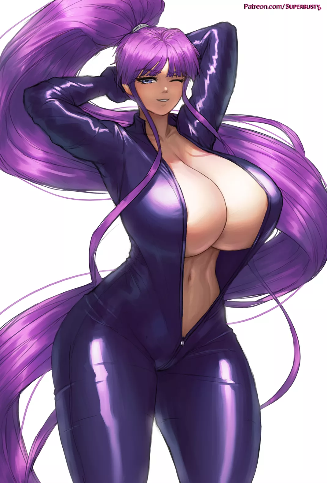 Misono Kirika Lewd Body Unzipped Suit (Superbusty) [Eiken ] posted by sequence_string