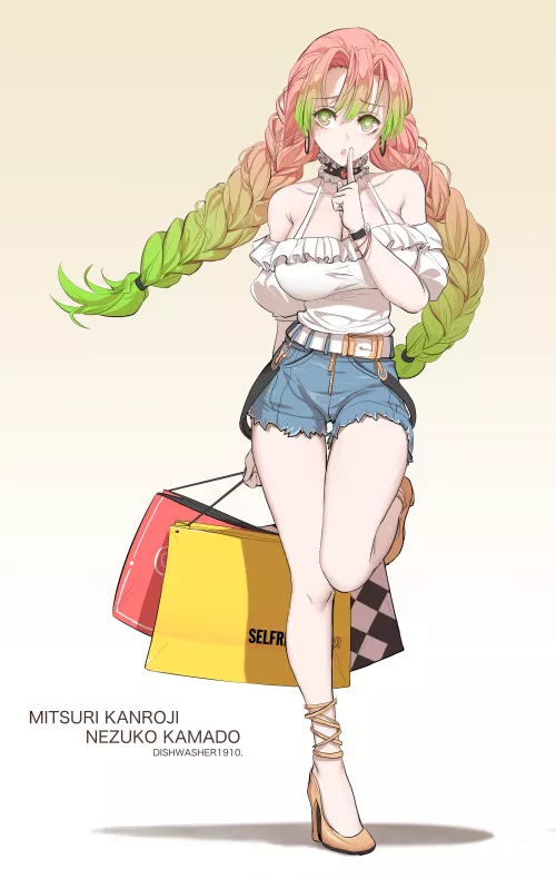 Mitsuri on her shopping trip by Gunalt98