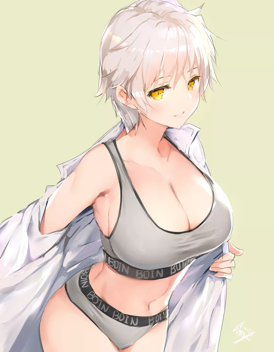 Miyabi in a sports bra and shorts (Yaegashi Nan) [Senran Kagura] posted by VietCock