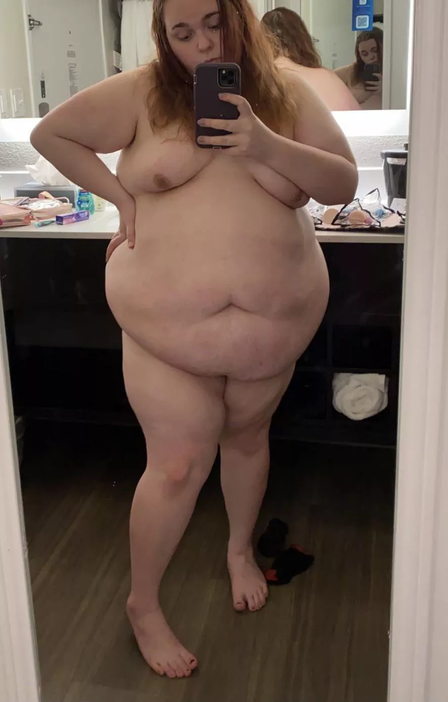 Mm, I like my apron belly, I hope you do, too! 🥰 posted by RoseBunni97