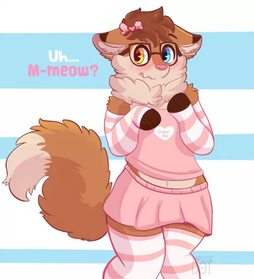 M-meow? | @artistic_dot on twitter by artisticdotuwu