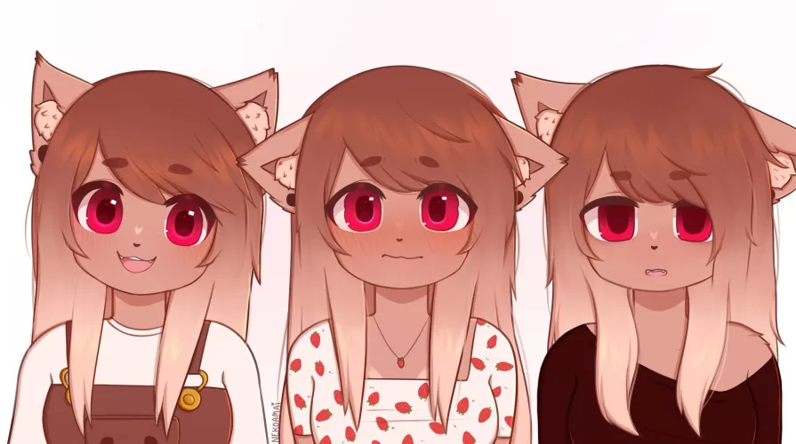 Mocha moods (Art by me: @itsnekoamai on twitter) by Itsnekoamai