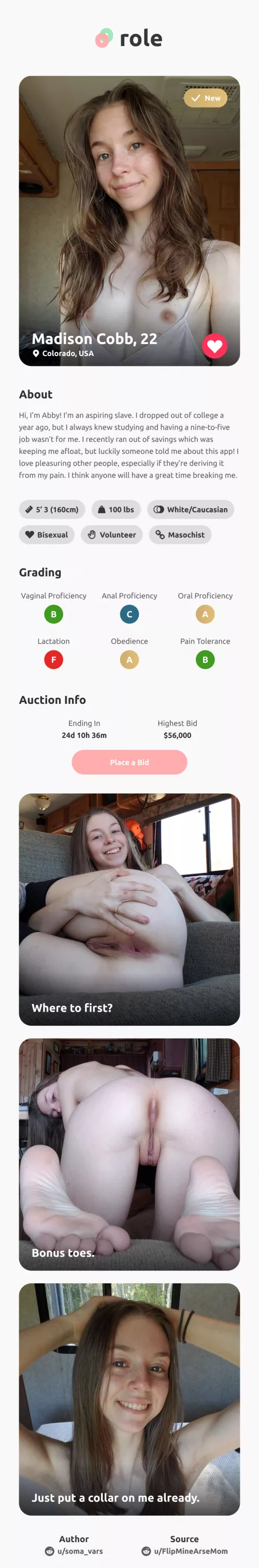 Modern Slave Auctioning Platform by soma_vars