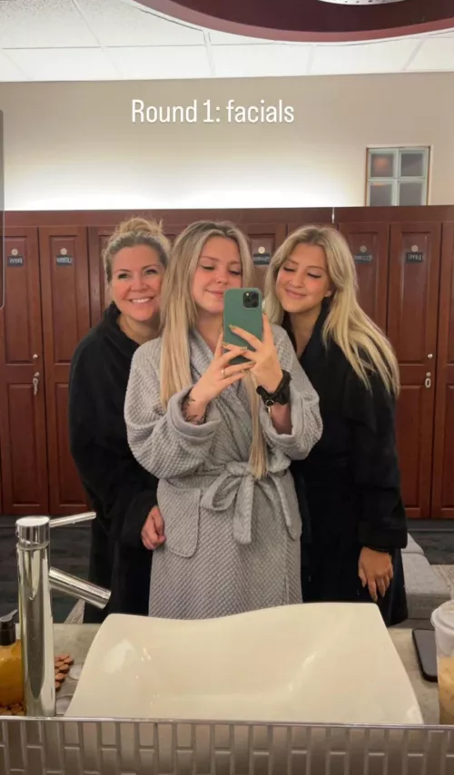 Mom and daughters treating themselves by Due-Rip-2416