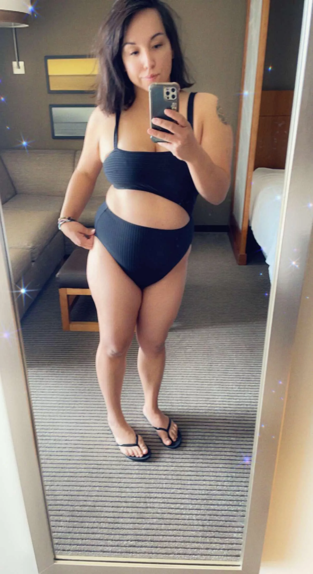 Mom bod in a swimsuit posted by lullabyinthedark