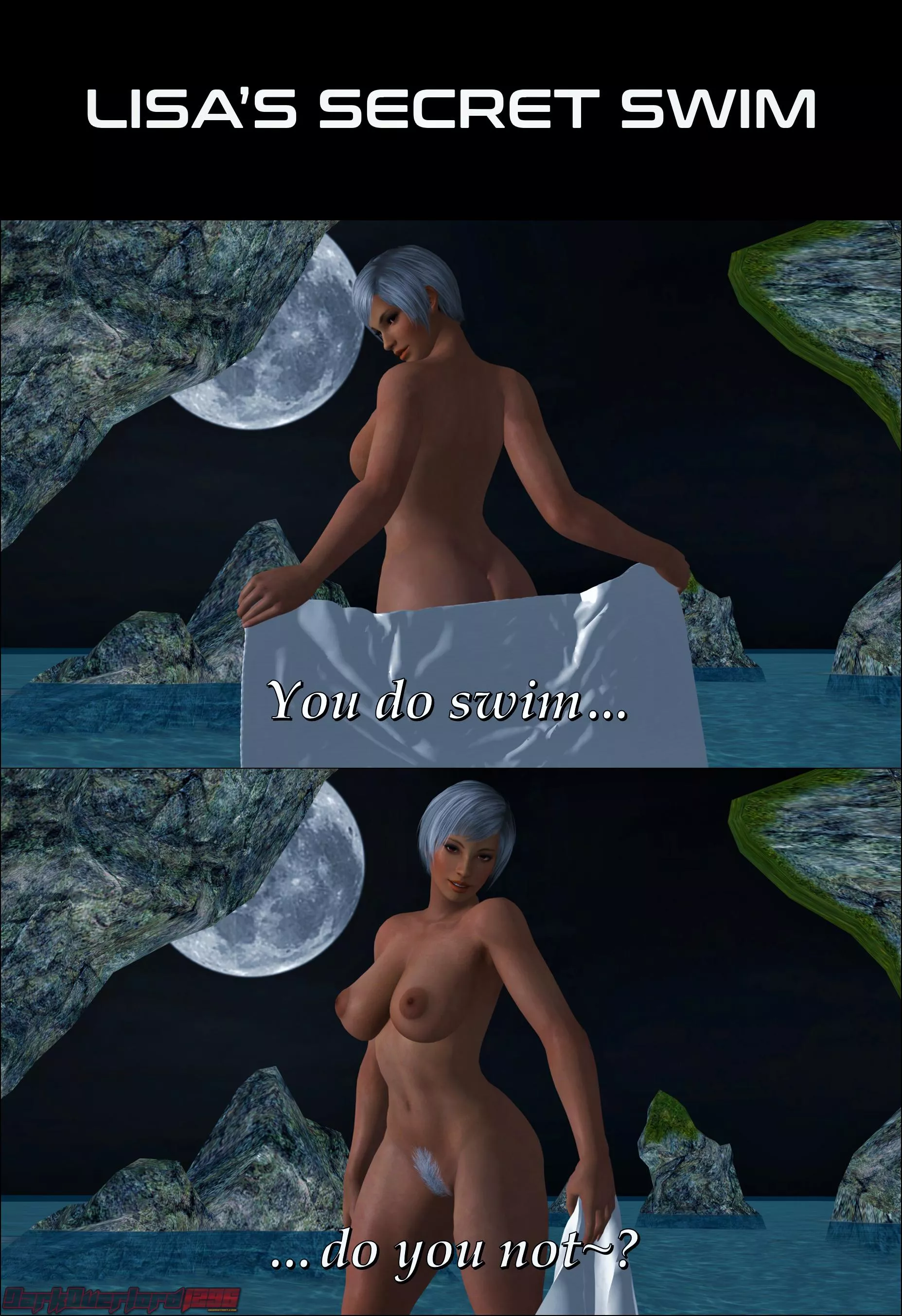 Mommy Lisa swims pretty good~♥ posted by AlKo96