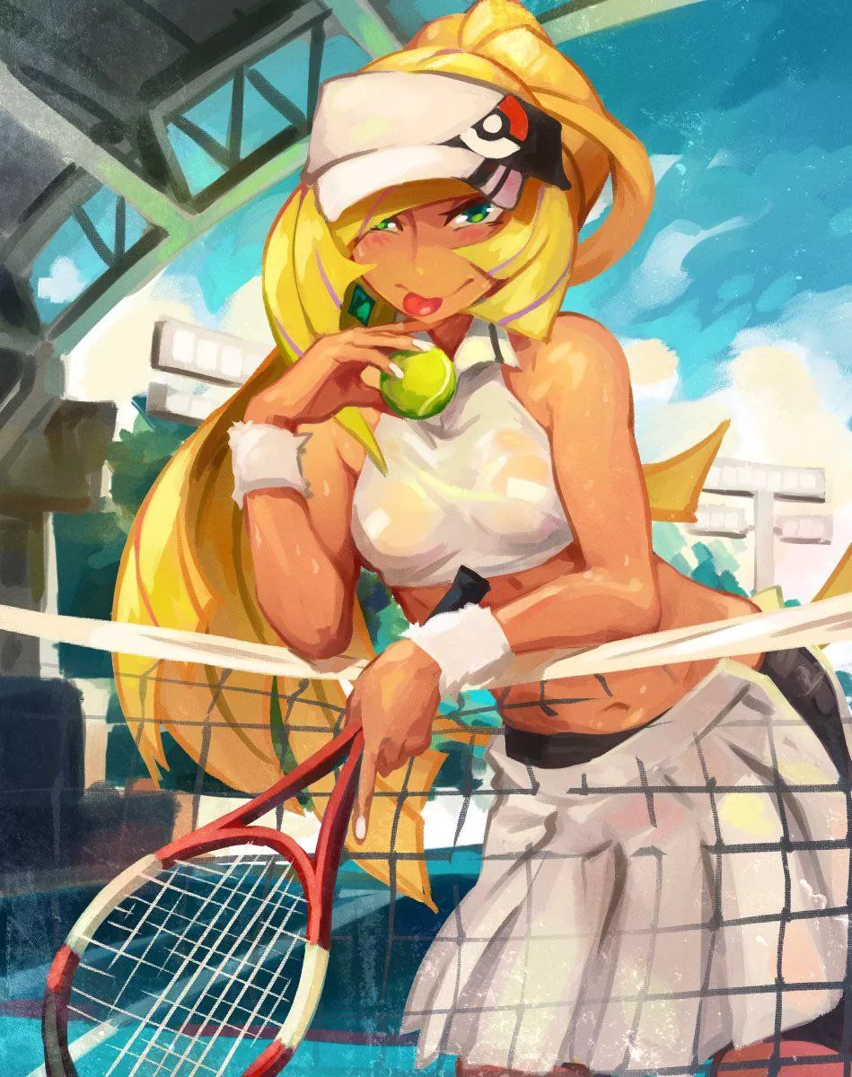 Mommy Lusamine is warmed up after your game of tennis. posted by Hafuronin85