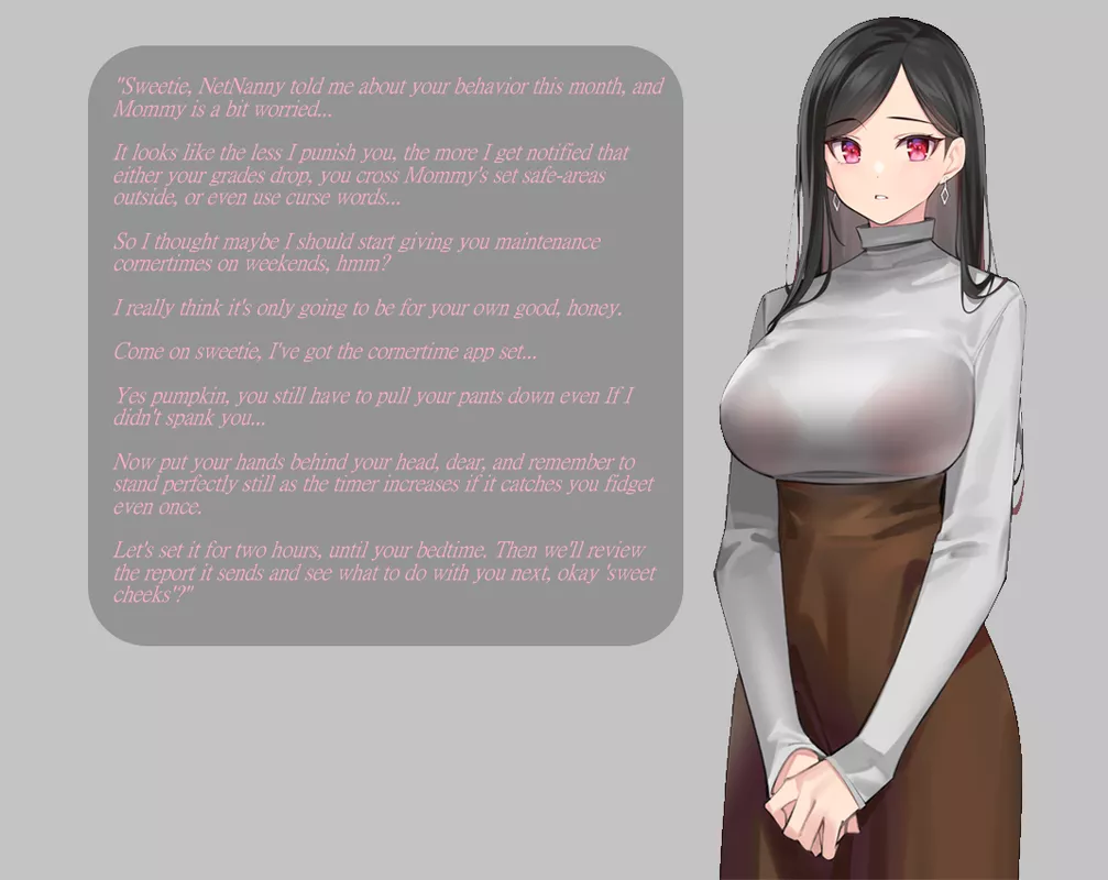 Mommy punishes [MomDom] [Parental Controls] [DataDom] [CornerTime] [Artist: popqn] posted by Novel-Comfortable387