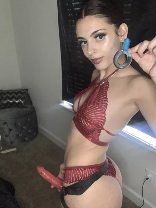 Mommy’s gonna teach you how to sissygasm by slipping this vibrating ring around your locked clitty & pounding your ass pussy at the same time 😇 by Goddess_Faye21