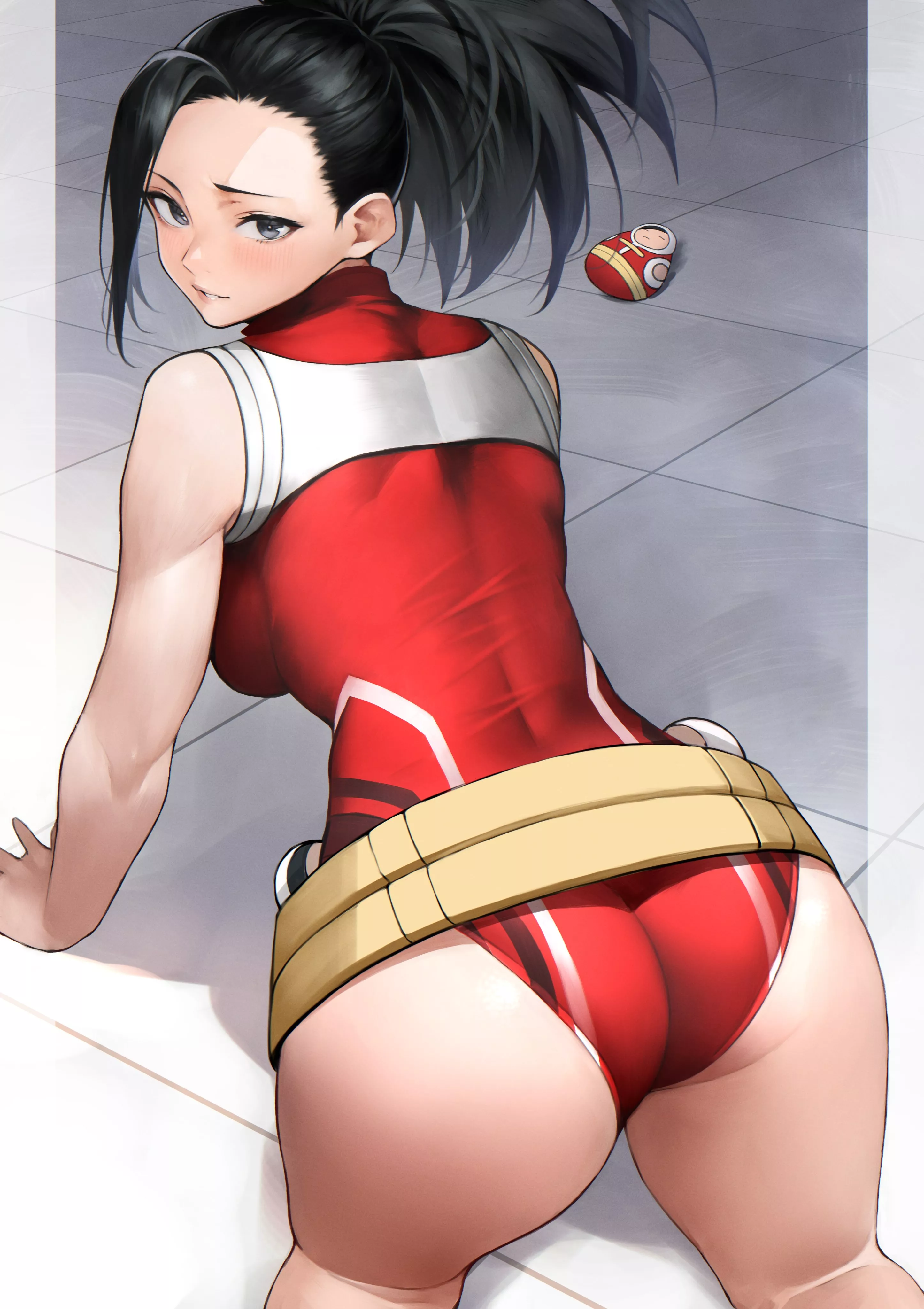 Momo On All Fours Looking Back (Yoshio) [My Hero Academia] posted by sequence_string