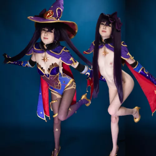 Mona from Genshin Impact by CrimsonElectra by crimsonemberbelle