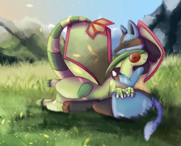 Monday cuddles ~ commissions open! Art by me (dragonfiryart on Instagram) by Dragon-Firy