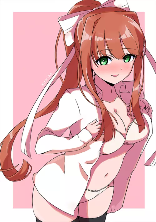 Monika is showing you a little bit, because you're special (mizumori) by Numelkaa
