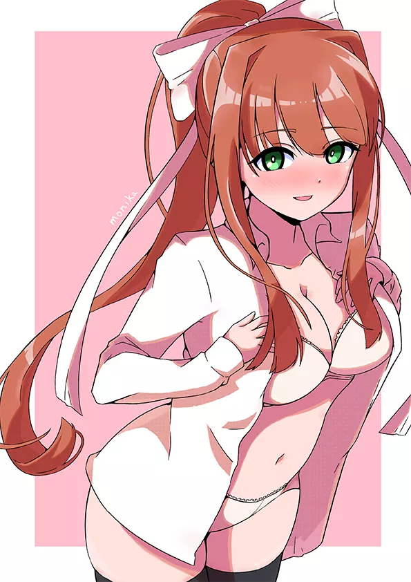 Monika is showing you a little bit, because you're special (mizumori) posted by Numelkaa