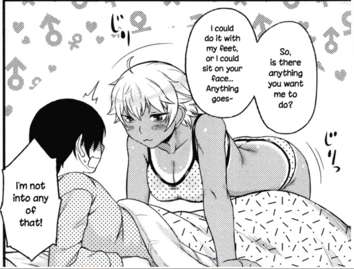 Mono “I could do it with my feet, or I could sit on you face…anything goes. So, is there anything you want me to do?” “I’m not into any of that!” posted by Streetkillz