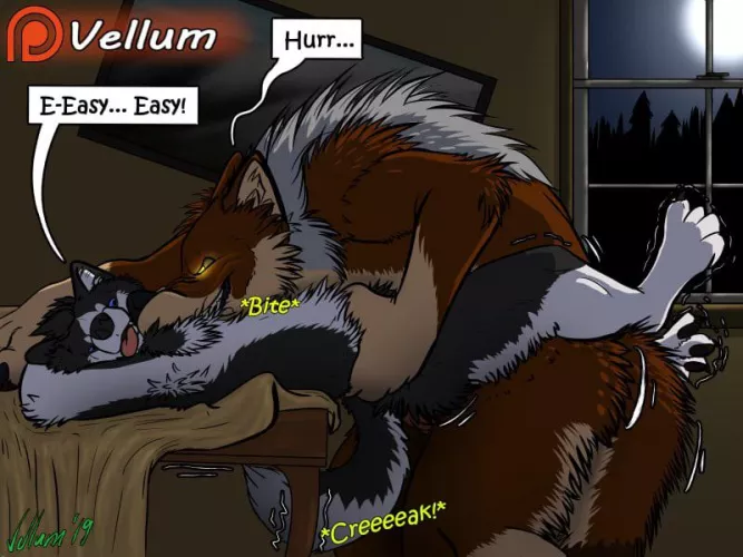 Moonlight breeding (vellum) by vvokzal