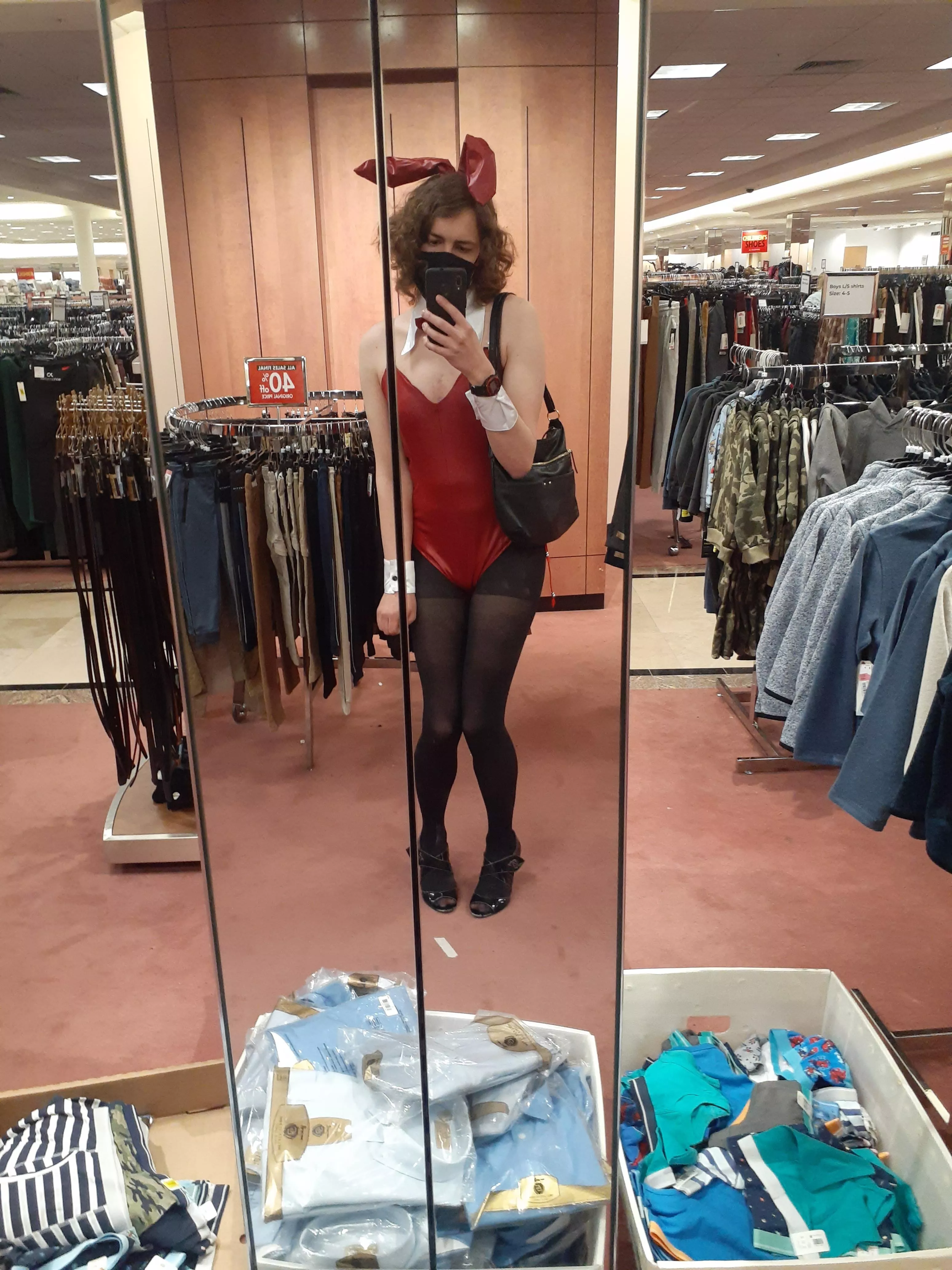 more bunny at the mall posted by SparceNyx